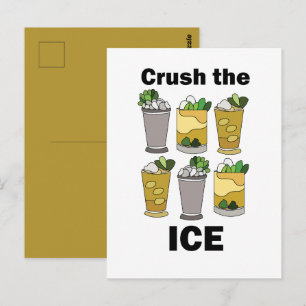 Postal Cóctel Mint Julep Aplasta El Hielo Divertido