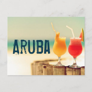 Postal Cócteles de Aruba