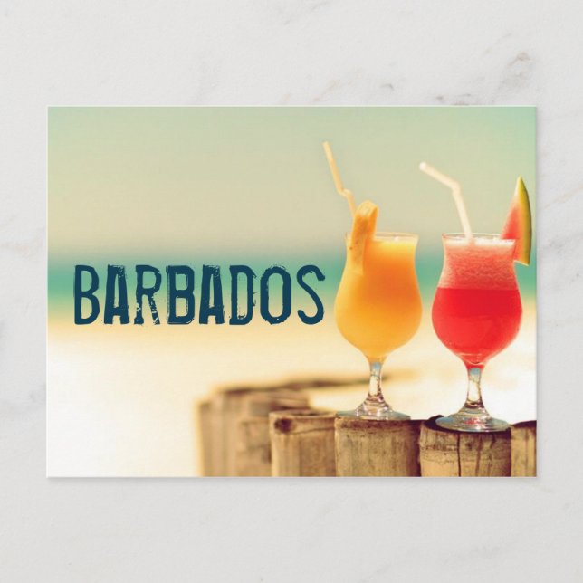 Postal Cócteles de Barbados (Anverso)