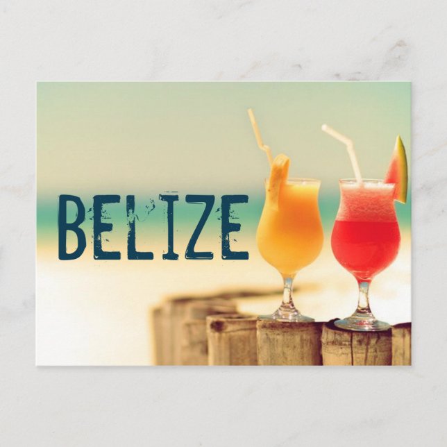 Postal Cócteles de Belice (Anverso)