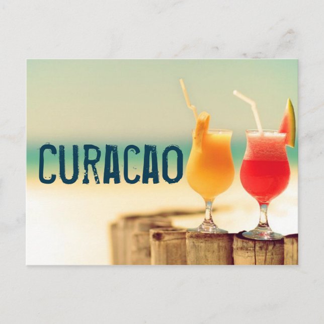 Postal Cócteles de Curacao (Anverso)
