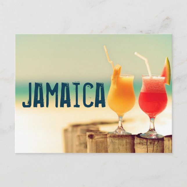 Postal Cócteles de Jamaica (Anverso)