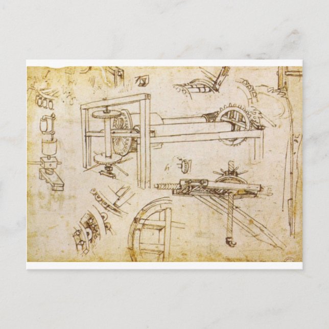 Postal Codex Atlanticus (Anverso)