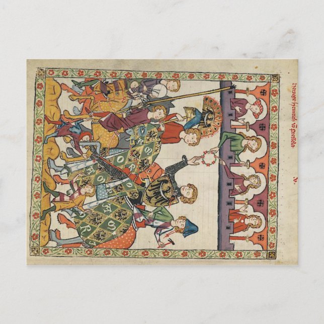 Postal Codex manesse - Herzog Heinrich von Breslau Postka (Anverso)