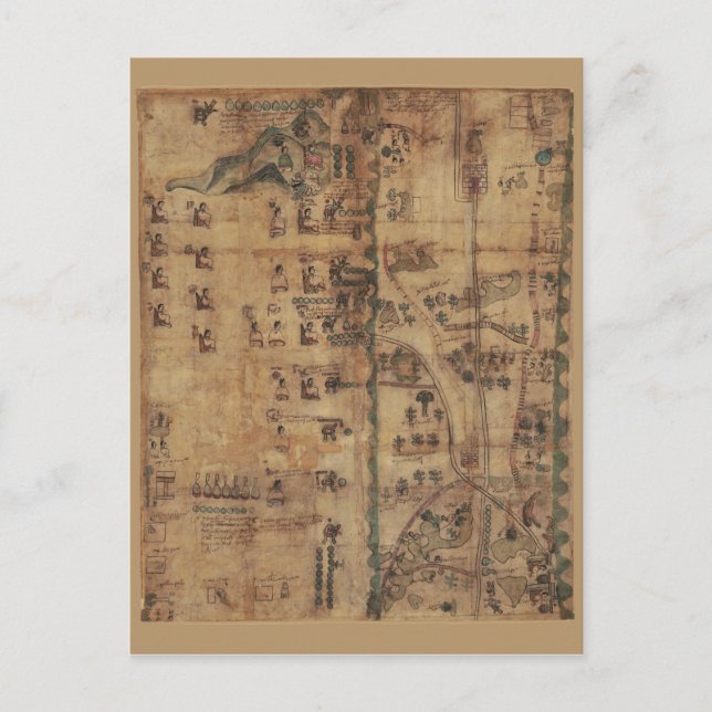 Postal Codex Quetzalecatzin (1593) (Anverso)