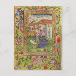 Postal Codex Ser Nov 2599 f. 39v El nacimiento de Cristo