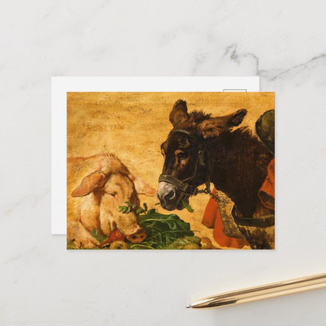 Postal Codiciosa y perezosa, moderada e industrial (Anverso/Reverso In Situ)