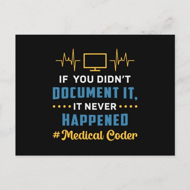 Postal Codificador médico si no lo documentó codificando  (Anverso)