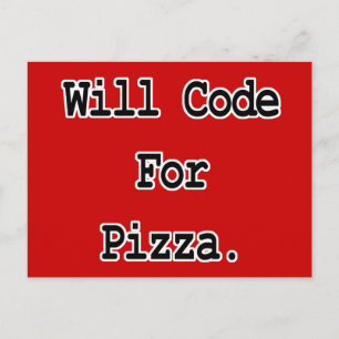 Postal codificaré por pizza