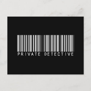 Postal Código de barras de detectives privado
