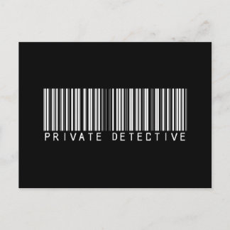 Postal Código de barras de detectives privado