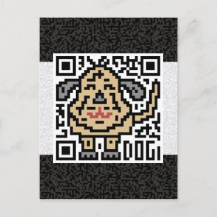 Postal Código de QR el perro