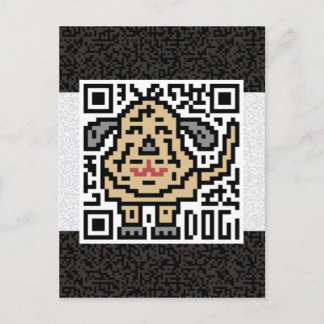 Postal Código de QR el perro