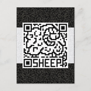 Postal Código de QR las ovejas
