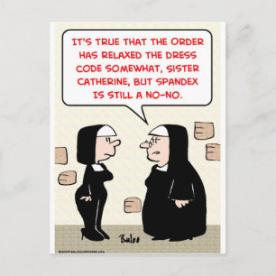 Postal código de vestimenta de spandex nuns sin