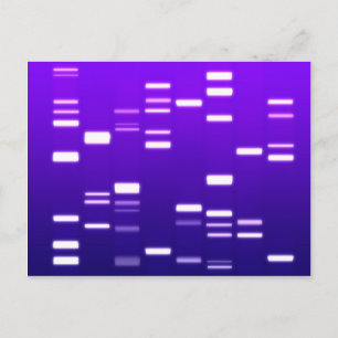 Postal Código Genético de ADN Púrpura