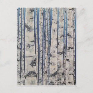 Postal Código Morse de los árboles de birch