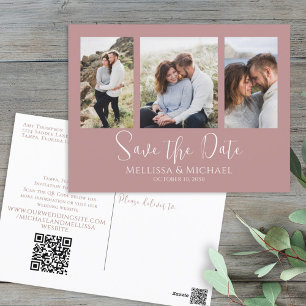 Postal Código QR de Collage de fotos Minimalista simple y