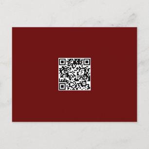Postal Código QR de color plano monocromo limpio