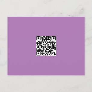 Postal Código QR de color plano monocromo limpio