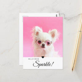 Postal Código QR de escritura de foto moderna de moda