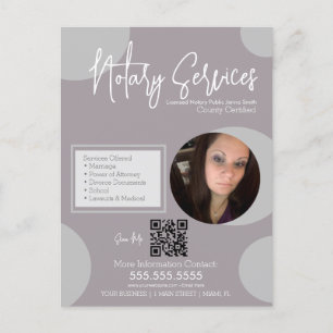 Postal Código QR de servicio de notaría pública geométric