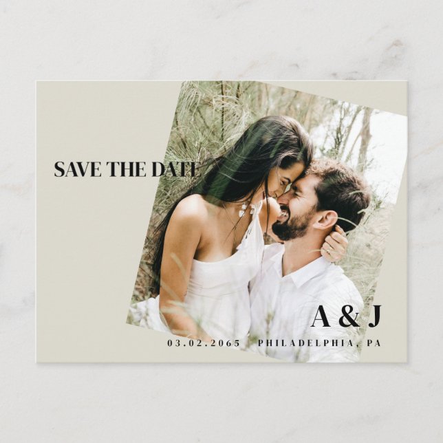 Postal Código QR de sitio web de boda de guardar la fecha (Anverso)
