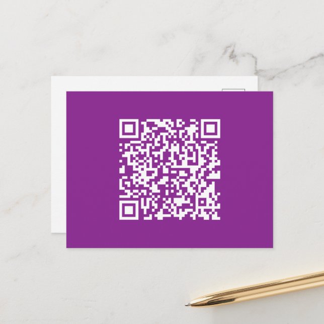 Postal Código QR instantáneo con la URL de su sitio web | (Anverso/Reverso In Situ)