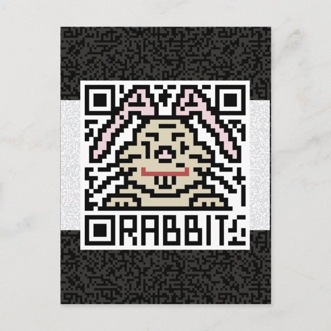 Postal Código QR para el conejo (Anverso)