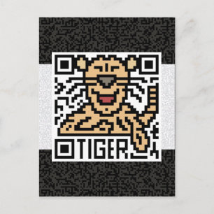 Postal Código QR para el tigre