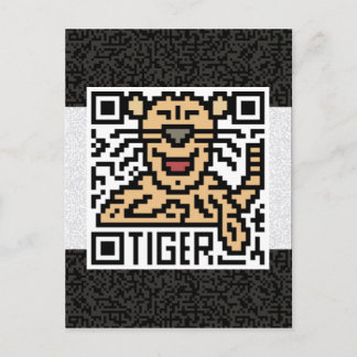 Postal Código QR para el tigre