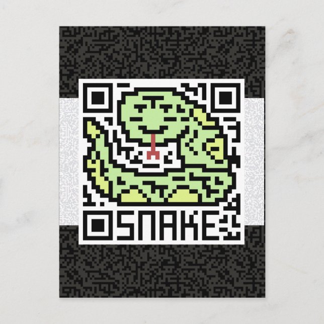 Postal Código QR para la serpiente (Anverso)