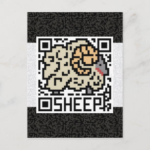 Postal Código QR para las ovejas