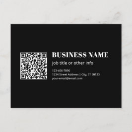 Postal Código QR personalizado y texto retro-moderno edit