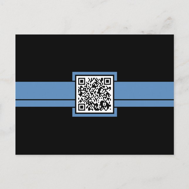 Postal código QR profesional : cinta azul (Anverso)