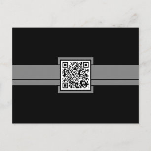 Postal código QR profesional : cinta gris