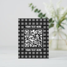Código QR promocional (editable) más patrón de log
