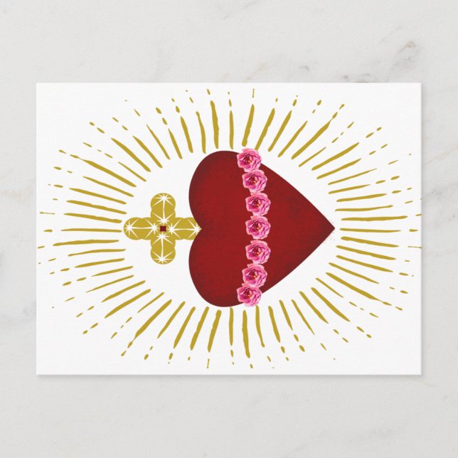 Postal Coeur de Marie (Anverso)