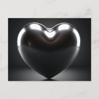 Postal Coeur Noir Digital Art