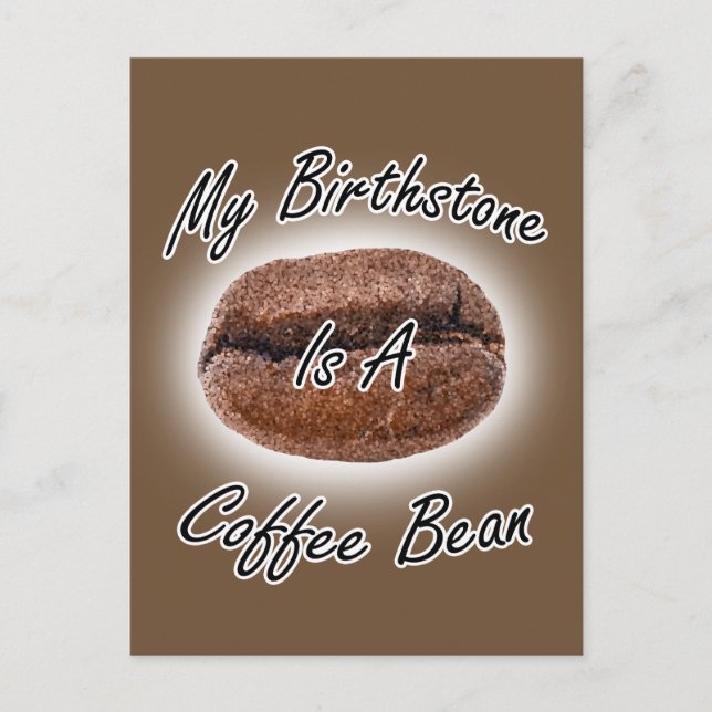 Postal Coffee Bean Birthstone (Anverso)