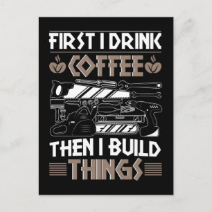 Postal Coffee Craftsman Funny Carpenter Padre Woodworker