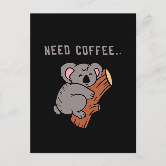 Postal Coffee Design Funny (Anverso)