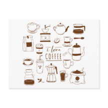 Coffee Lover Card - Caffeine Addict - Cup - Barist