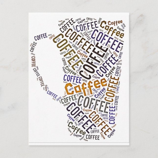 Postal Coffee Mug Word Art (Anverso)