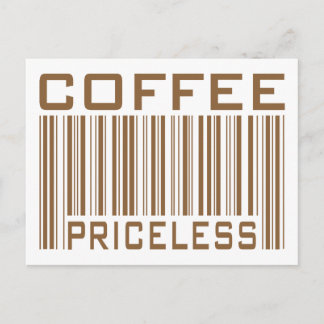 Postal Coffee Priceless Bar Code Tees Gifts