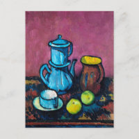 Coffee Tableware y manzanas | Alexander Kanoldt
