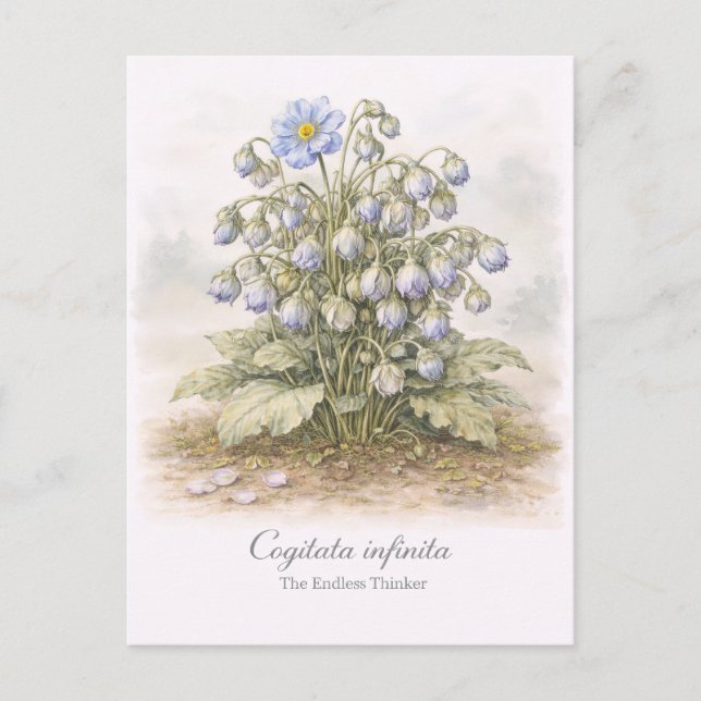 Postal Cogitata infinita - El Pensador Interminable Botán (Anverso)