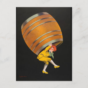 Postal Cognac Pellisson, publicidad vintage, 1907,