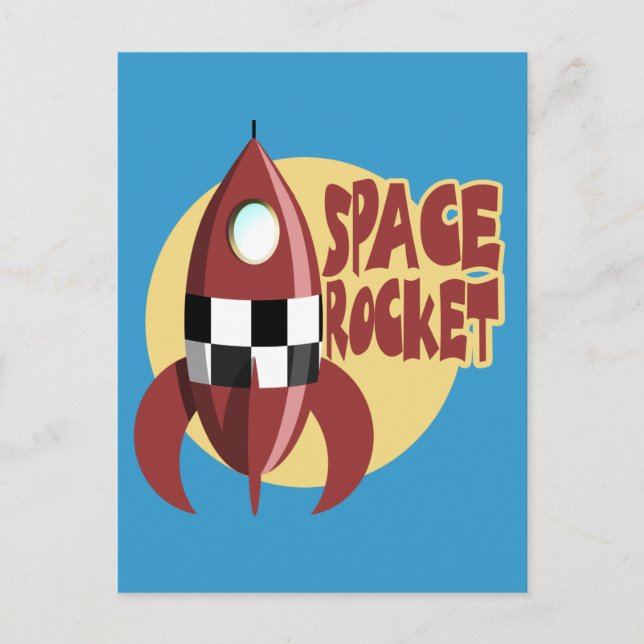 Postal Cohete espacial (Anverso)