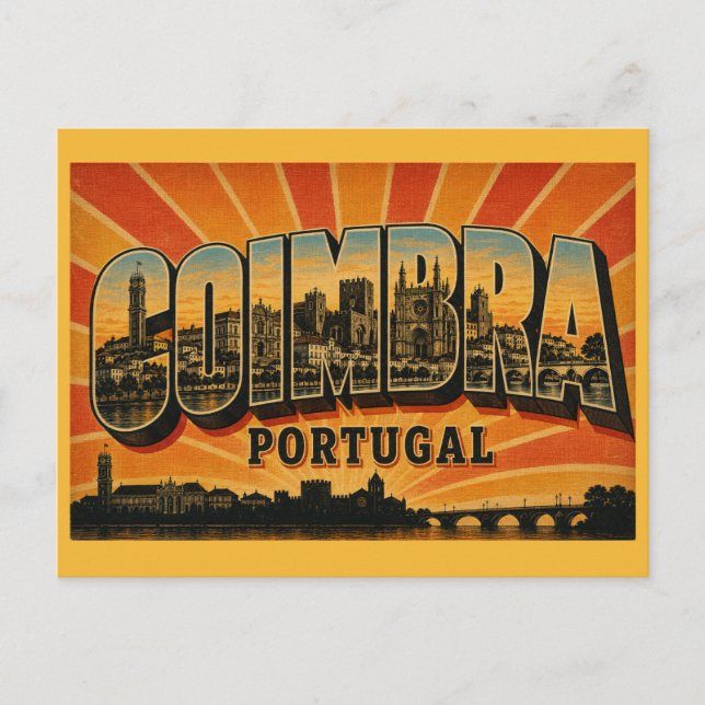 Postal Coimbra Portugal  (Anverso)